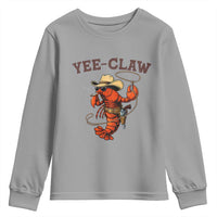 Yee Claw Southern Crawfish Youth Sweatshirt Funny Seafood Party Graphic