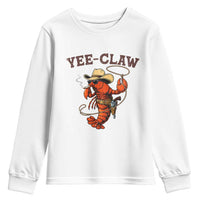 Yee Claw Southern Crawfish Youth Sweatshirt Funny Seafood Party Graphic
