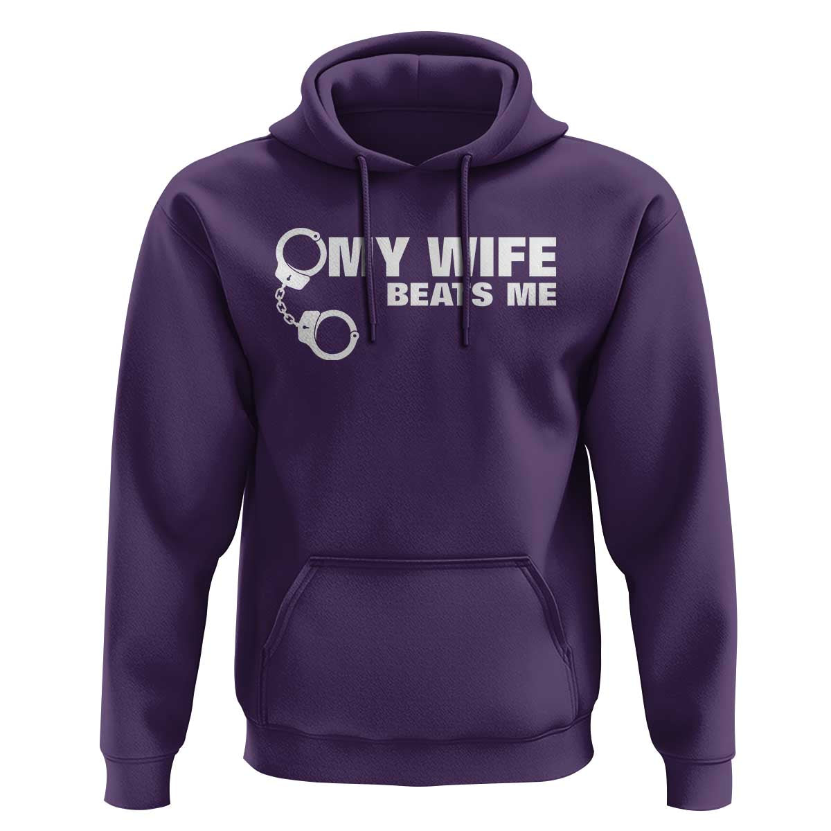 Funny Marriage Joke My Wife Beats Me Hoodie Husband Gag Gift