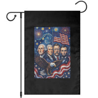 USA Presidents Mount Rushmore Garden Flag Starry Night Inspired Art