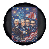 USA Presidents Mount Rushmore Spare Tire Cover Starry Night Inspired Art