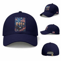 USA Presidents Mount Rushmore Baseball Cap Starry Night Inspired Art