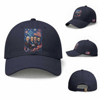 USA Presidents Mount Rushmore Baseball Cap Starry Night Inspired Art
