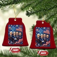 USA Presidents Mount Rushmore Ceramic Ornament Starry Night Inspired Art