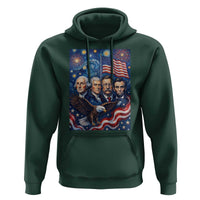 USA Presidents Mount Rushmore Hoodie Starry Night Inspired Art