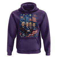 USA Presidents Mount Rushmore Hoodie Starry Night Inspired Art
