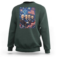 USA Presidents Mount Rushmore Sweatshirt Starry Night Inspired Art