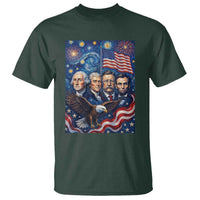 USA Presidents Mount Rushmore T Shirt Starry Night Inspired Art