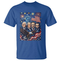 USA Presidents Mount Rushmore T Shirt Starry Night Inspired Art