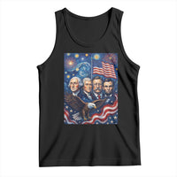 USA Presidents Mount Rushmore Tank Top Starry Night Inspired Art