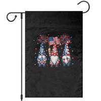 Red White Blue Gnomes Fireworks Garden Flag Patriotic 4th Of July