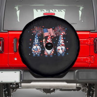 Red White Blue Gnomes Fireworks Spare Tire Cover Patriotic 4th Of July