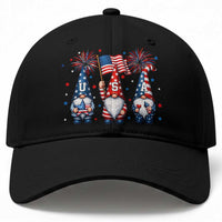 Red White Blue Gnomes Fireworks Baseball Cap Patriotic 4th Of July