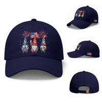 Red White Blue Gnomes Fireworks Baseball Cap Patriotic 4th Of July