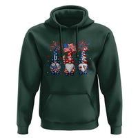 Red White Blue Gnomes Fireworks Hoodie Patriotic 4th Of July