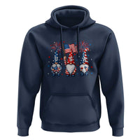 Red White Blue Gnomes Fireworks Hoodie Patriotic 4th Of July