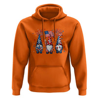 Red White Blue Gnomes Fireworks Hoodie Patriotic 4th Of July