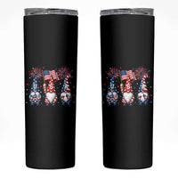 Red White Blue Gnomes Fireworks Skinny Tumbler Patriotic 4th Of July