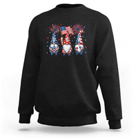 Red White Blue Gnomes Fireworks Sweatshirt Patriotic 4th Of July
