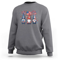 Red White Blue Gnomes Fireworks Sweatshirt Patriotic 4th Of July