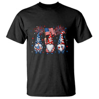 Red White Blue Gnomes Fireworks T Shirt Patriotic 4th Of July