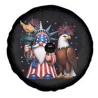 Funny Statue Of Liberty Gnome Spare Tire Cover Patriotic 4th Of July