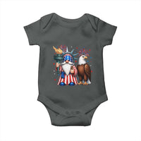 Funny Statue Of Liberty Gnome Baby Onesie Patriotic 4th Of July