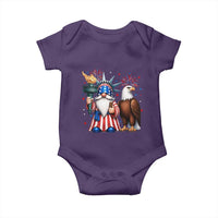 Funny Statue Of Liberty Gnome Baby Onesie Patriotic 4th Of July