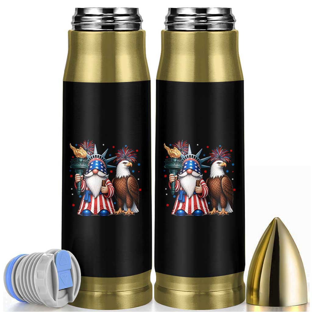 Funny Statue Of Liberty Gnome Bullet Tumbler Patriotic 4th Of July