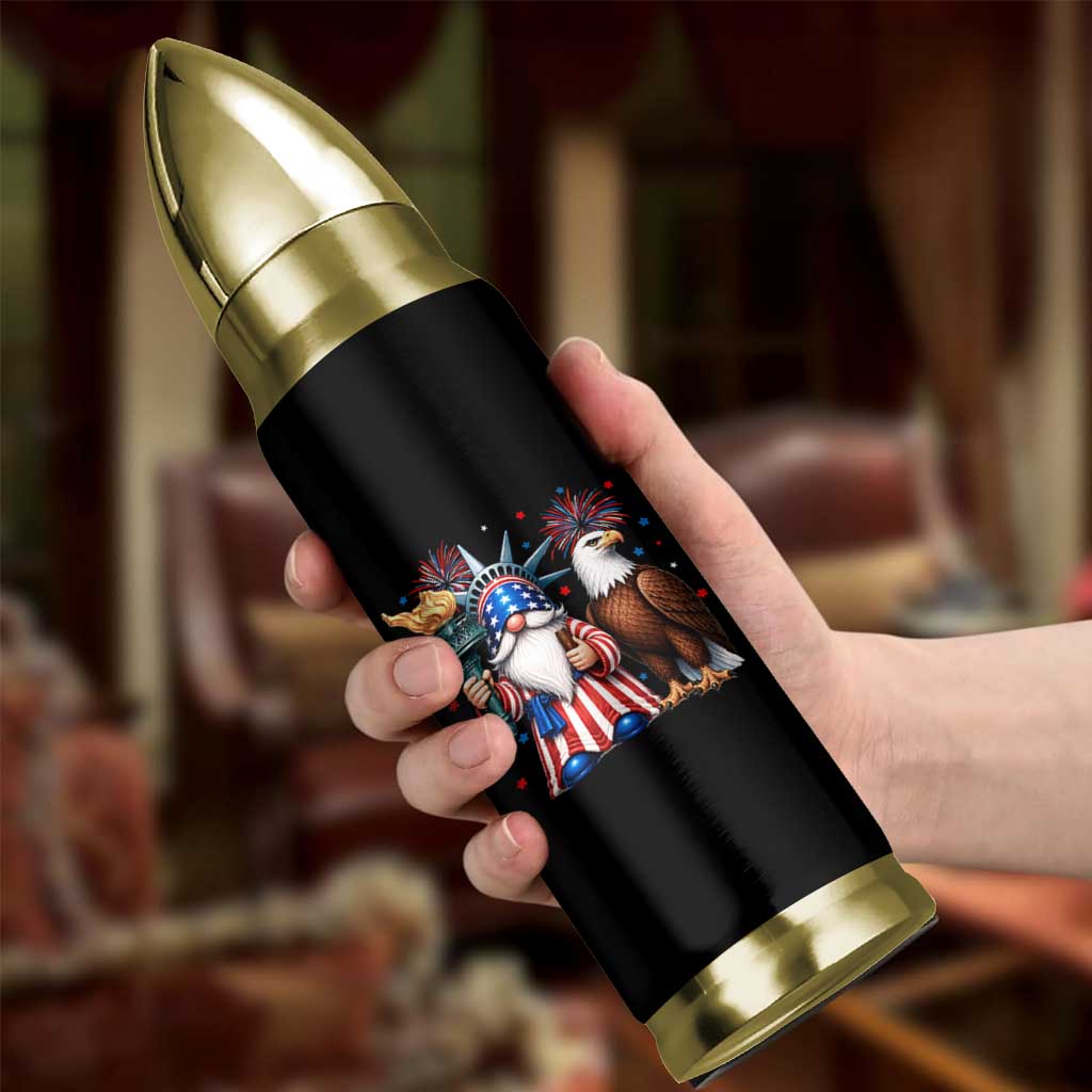 Funny Statue Of Liberty Gnome Bullet Tumbler Patriotic 4th Of July