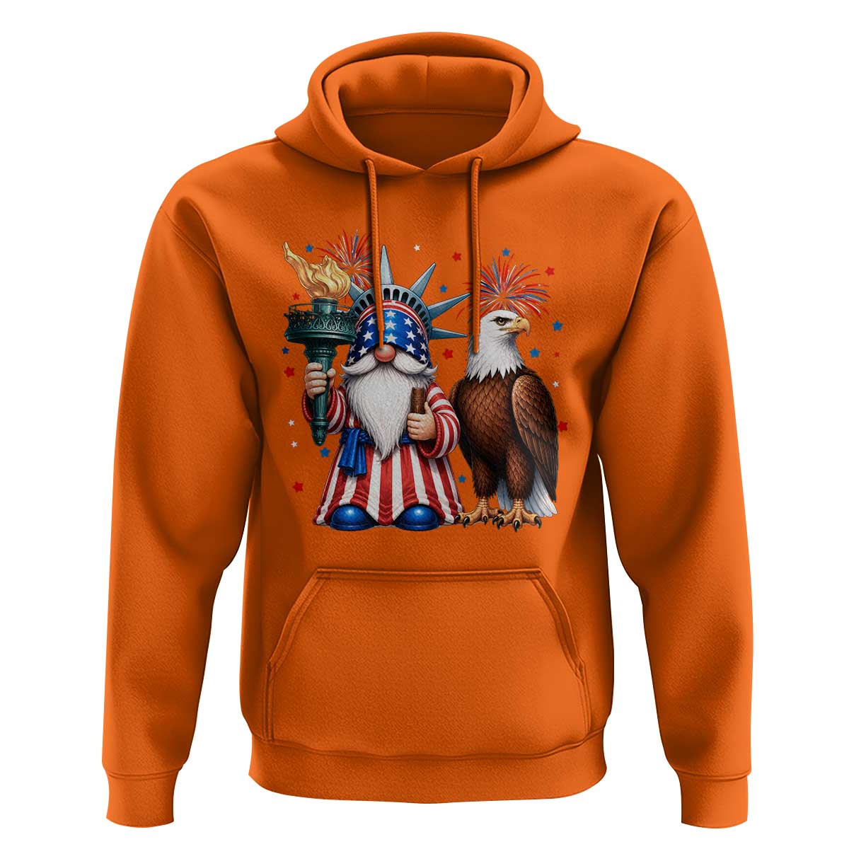 Funny Statue Of Liberty Gnome Hoodie Patriotic 4th Of July