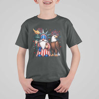 Funny Statue Of Liberty Gnome T Shirt For Kid Patriotic 4th Of July