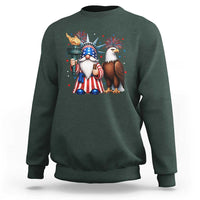 Funny Statue Of Liberty Gnome Sweatshirt Patriotic 4th Of July