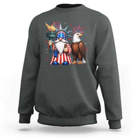 Funny Statue Of Liberty Gnome Sweatshirt Patriotic 4th Of July