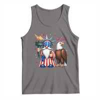 Funny Statue Of Liberty Gnome Tank Top Patriotic 4th Of July