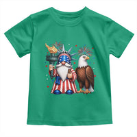Funny Statue Of Liberty Gnome Toddler T Shirt Patriotic 4th Of July
