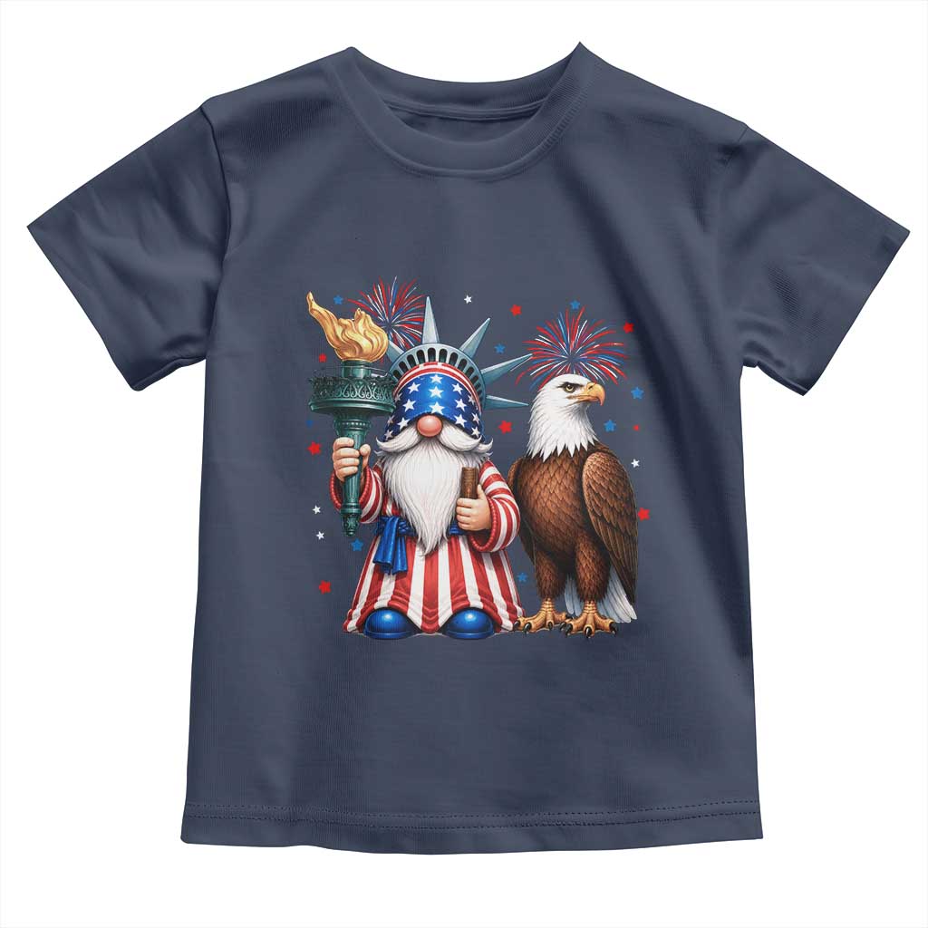 Funny Statue Of Liberty Gnome Toddler T Shirt Patriotic 4th Of July