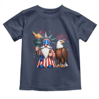 Funny Statue Of Liberty Gnome Toddler T Shirt Patriotic 4th Of July