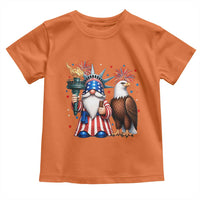 Funny Statue Of Liberty Gnome Toddler T Shirt Patriotic 4th Of July