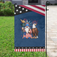 Funny Statue Of Liberty Gnome Patriotic Garden Flag 4th Of July Gift