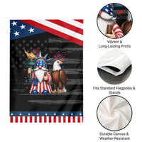 Funny Statue Of Liberty Gnome Patriotic Garden Flag 4th Of July Gift