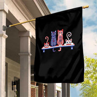 Red White And Blue Cute Cats Garden Flag Patriotic Pet Lover