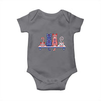 Red White And Blue Cute Cats Baby Onesie Patriotic Pet Lover