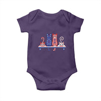 Red White And Blue Cute Cats Baby Onesie Patriotic Pet Lover