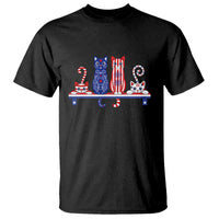 Red White And Blue Cute Cats T Shirt Patriotic Pet Lover