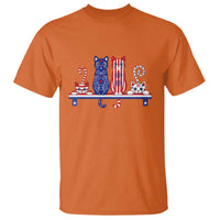 Red White And Blue Cute Cats T Shirt Patriotic Pet Lover