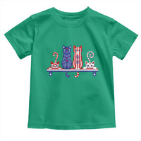 Red White And Blue Cute Cats Toddler T Shirt Patriotic Pet Lover