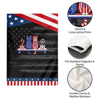 Red White And Blue Cute Cats Patriotic Garden Flag Pet Lover Gift