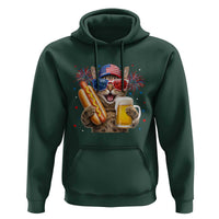 Beer And Hotdog Cat Hoodie Fourth Of July Celebration