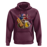 Beer And Hotdog Cat Hoodie Fourth Of July Celebration